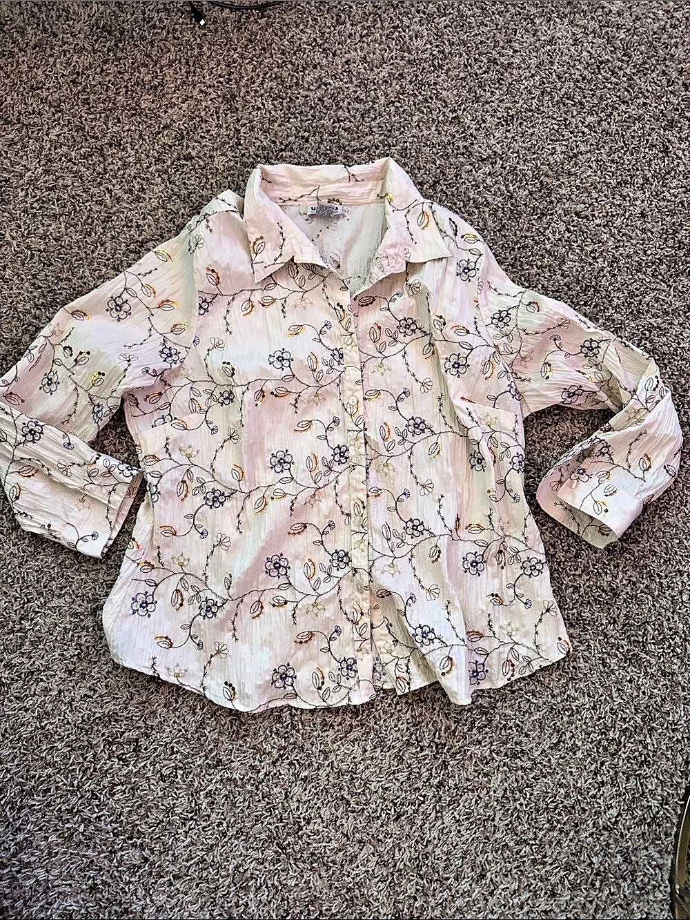 Vintage Unique Spectrum button up blouse